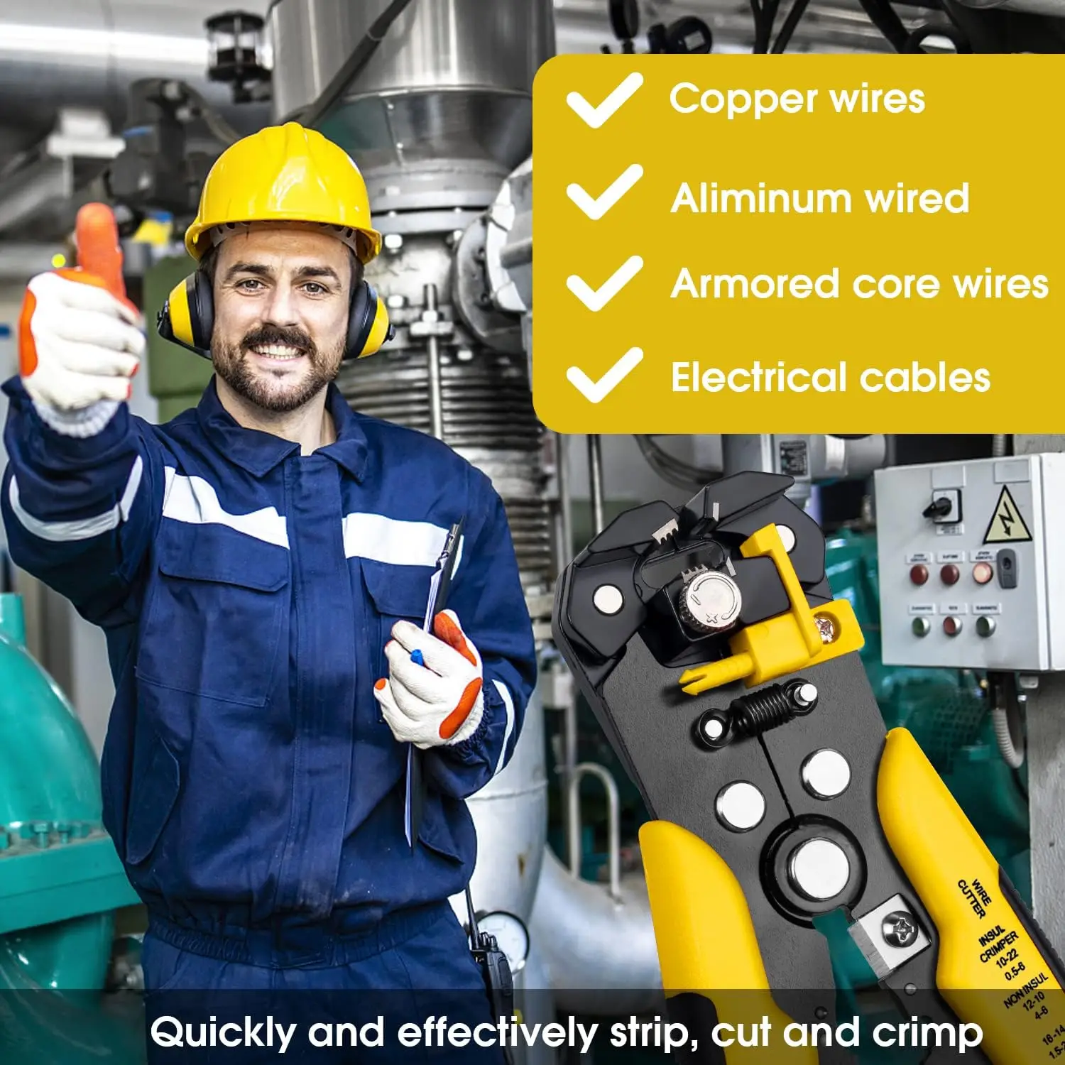 Автоматический универсальный инструмент для зачистки проводов