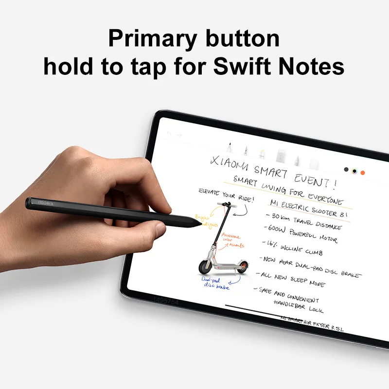 100% Оригинальная ручка Xiaomi Stylus Pen 240Hz для рисования, письма и создания скриншотов на смарт-планшете с сенсорным экраном для Mi Pad 5 и Pro.