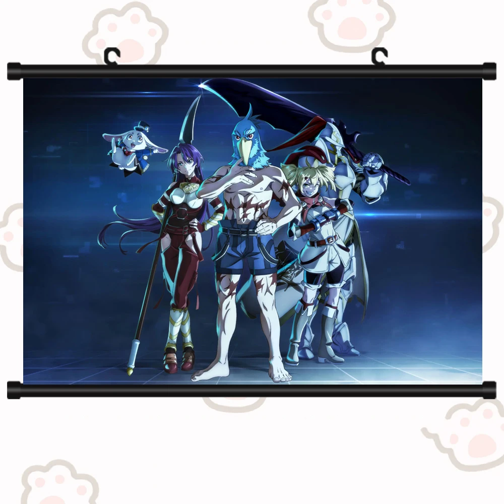 Аниме SUN Sunraku SAIGA-0 постер Shangri-La Frontier Kusogee Hunter Kamige Ni Idoman To Su Косплей свиток настенный