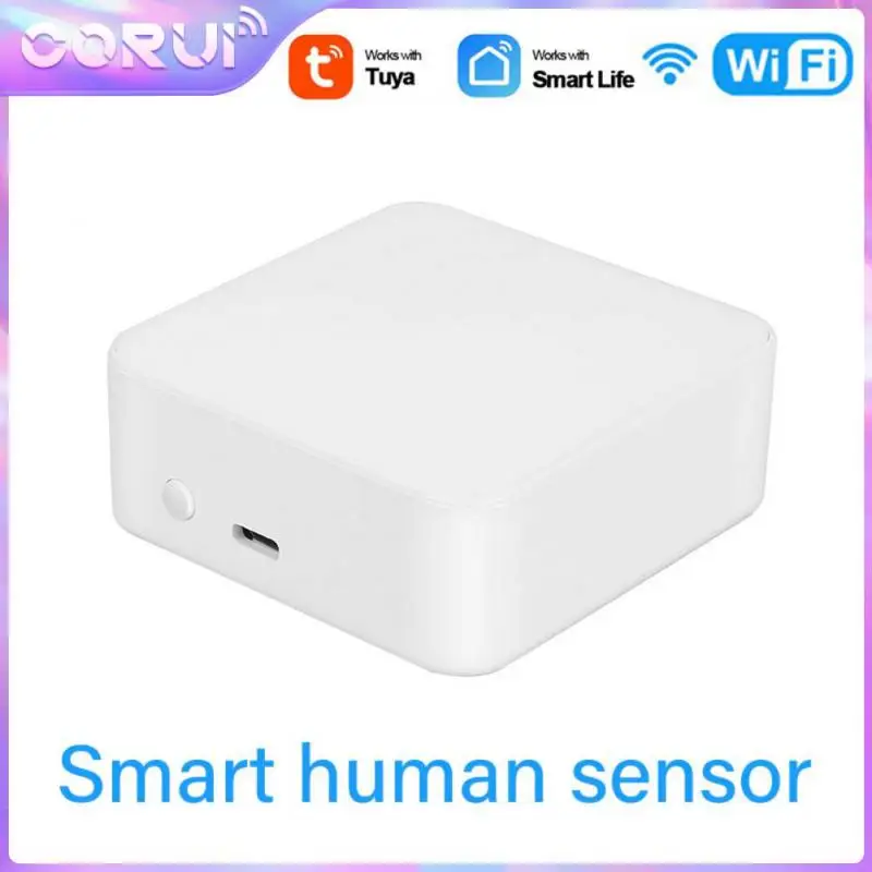 

Смарт-датчик присутствия человека Corui Tuya с Wi-Fi, Потолочный детектор движения человеческого тела, дистанционное управление через приложение, сигнализация для домашней безопасности