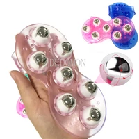 roller ball body massage glove anti cellulite muscle pain relief relax massager for neck back shoulder buttocks face lift tools