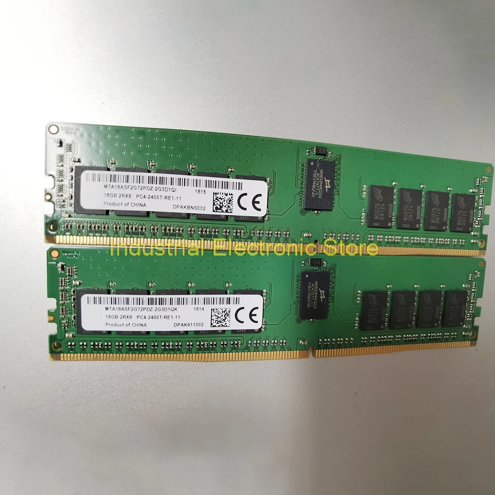 1 шт. для MT RAM 16G 16 ГБ 2R×8 PC4-2400T 2400 DDR4 ECC серверная память MTA18ASF2G72PDZ-2G3D1