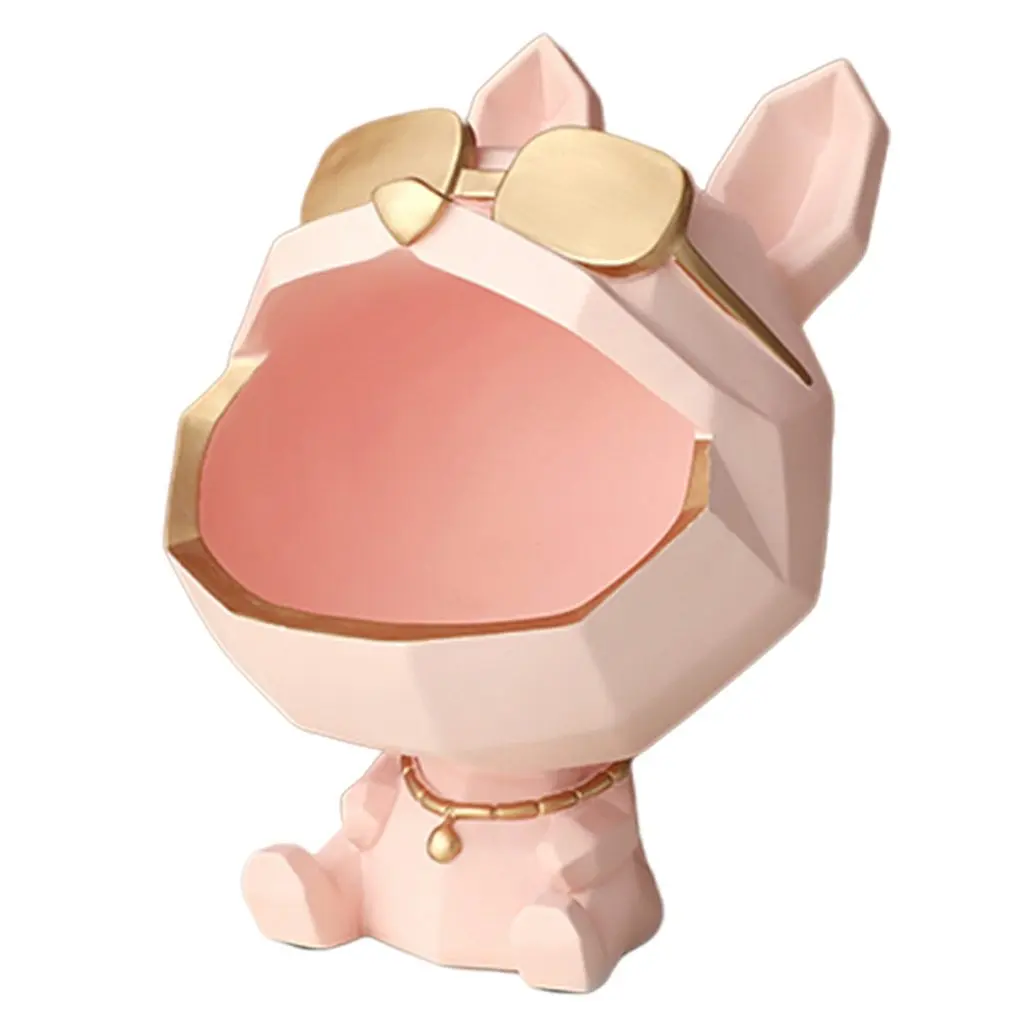 

Большая домашняя декоративная коробка для хранения с большим ртом для собак, коробка для хранения ручной работы в форме собаки, светлый рос...