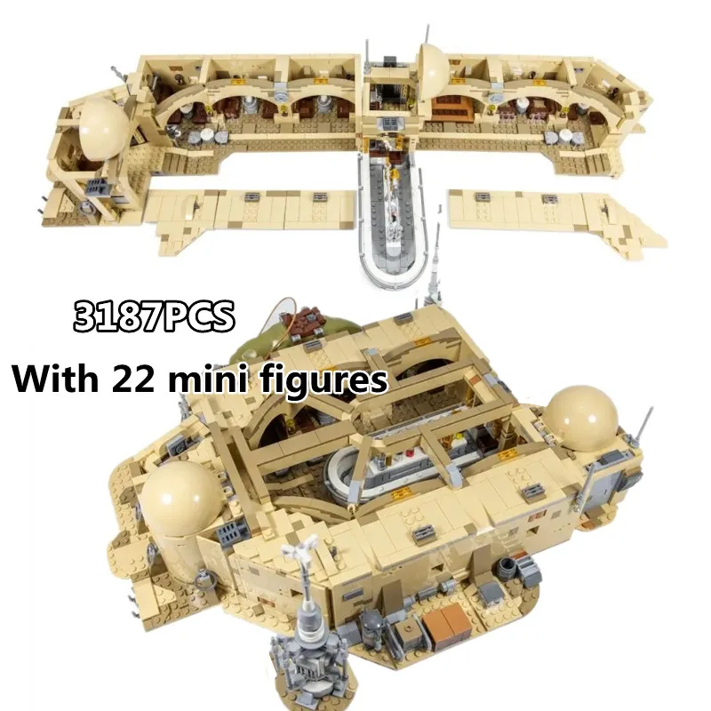 

2023 IN STOCK 3187 pcs Mos Eisley Cantinai Building Blocks Bricks Model Fit 75290 Construction Set for Boys Gift