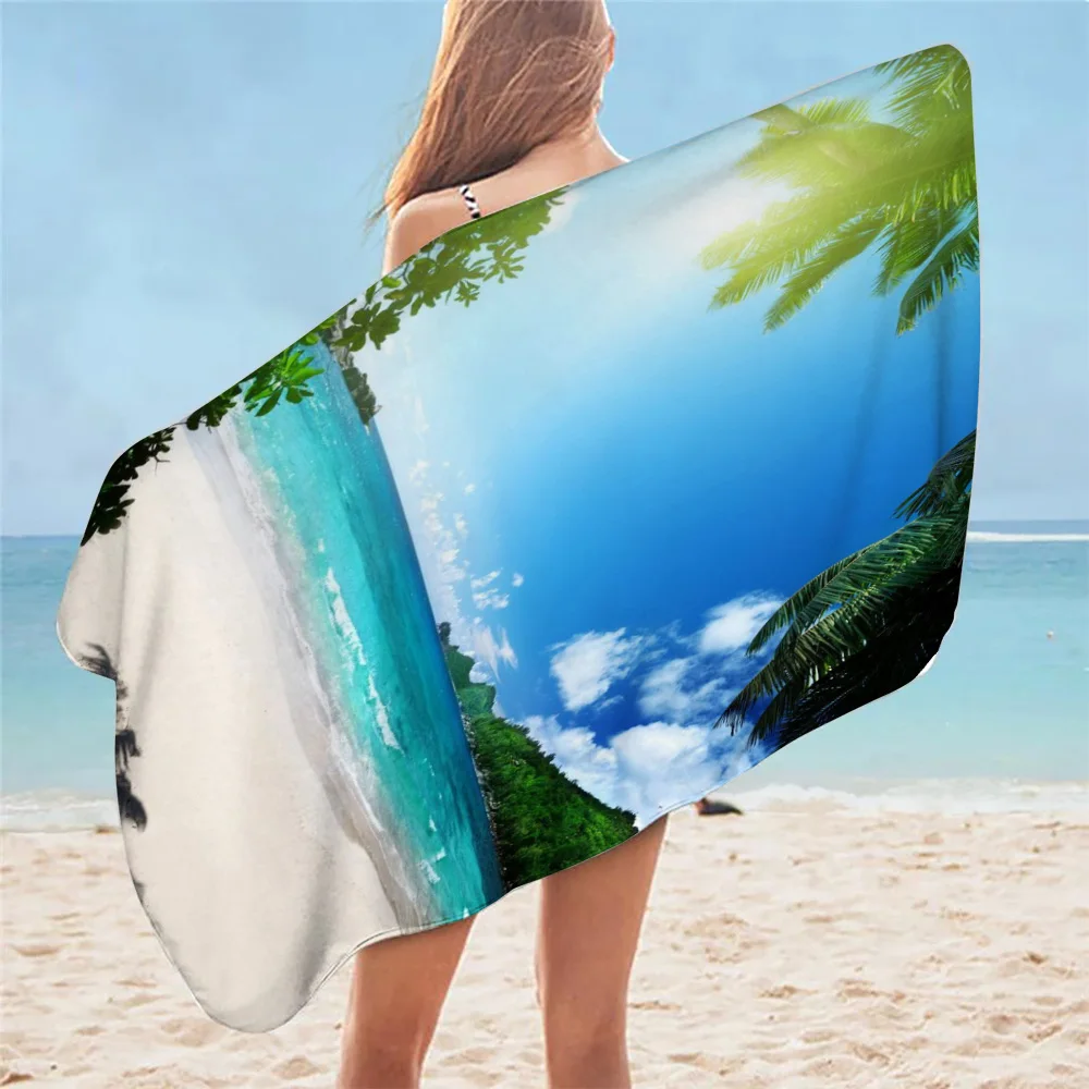 Пляжное радовое пляжное полотенце быстросохнущее ткань морская подушка банное