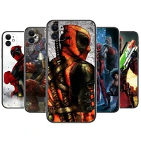 marvel deadpool heroes phone cases for iphone 13 pro max case 12 11 pro max 8 plus 7plus 6s xr x xs 6 mini se mobile cell