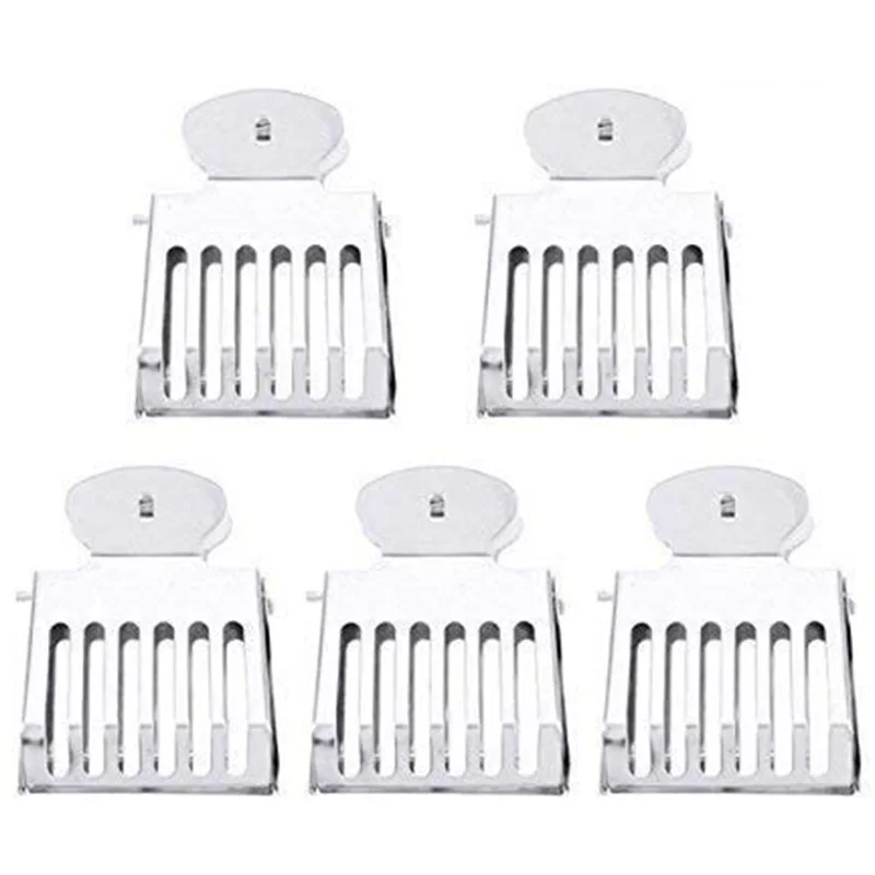 

5PCS Stainless Steel Bee Queen Catcher Clips Cage Queen Catching Tool Beekeeping Equipment Supplies (5)