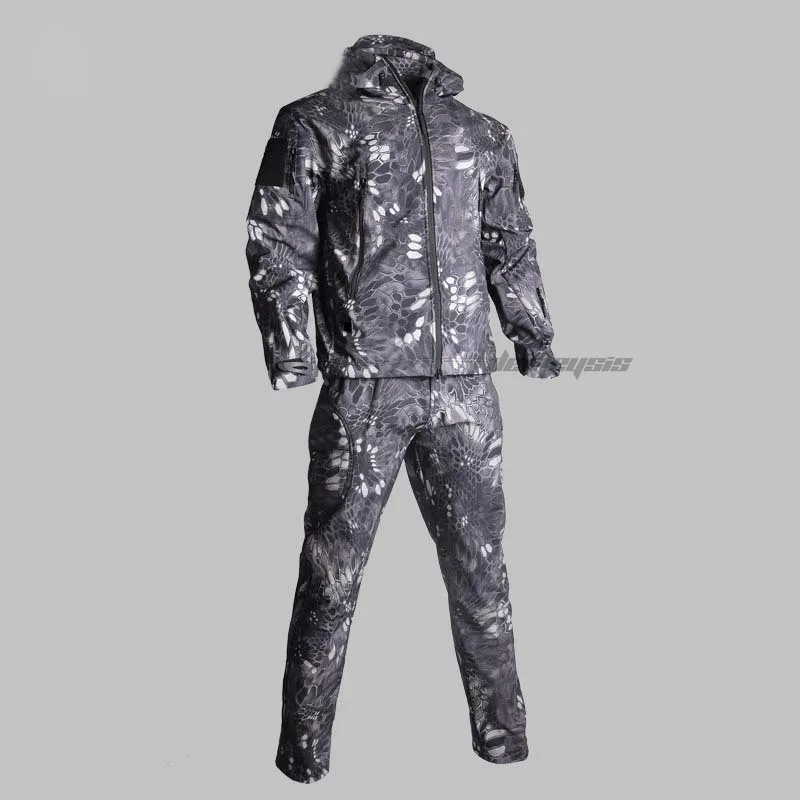 

Водонепроницаемый Тактический комплект из куртки и брюк, Спортивная камуфляжная ветровка, уличная одежда для страйкбола, стрельбы, охоты, куртка, брюки, униформа
