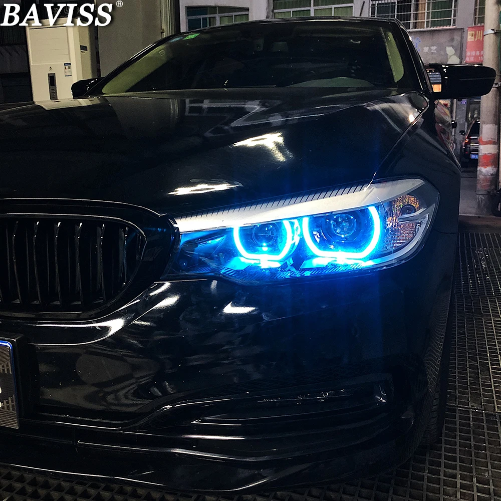 63117214934 Многоцветный модуль дневного хода RGB DRL 7214934 Ангельские глазки для BMW 5-й