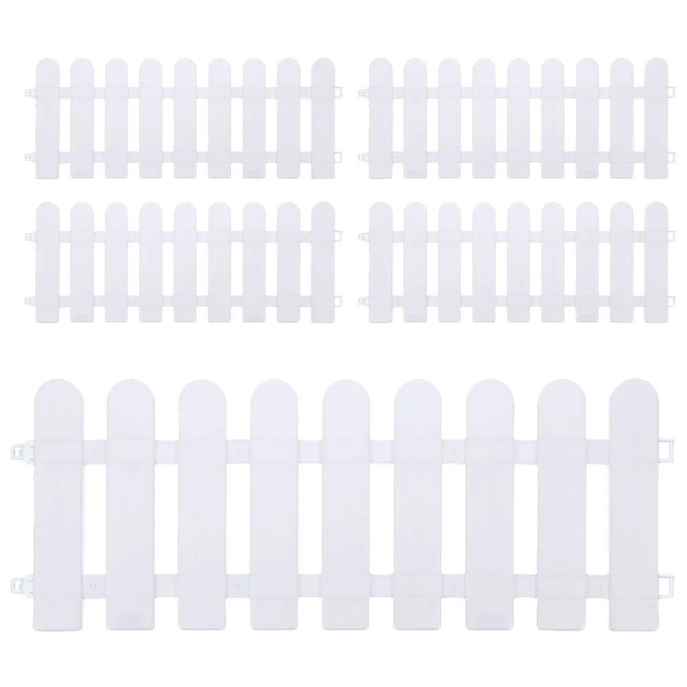 

5 Pcs Small Fence Outdoor Pet Gardening The Fences Dogs Villa Border Plastic Edging Yard