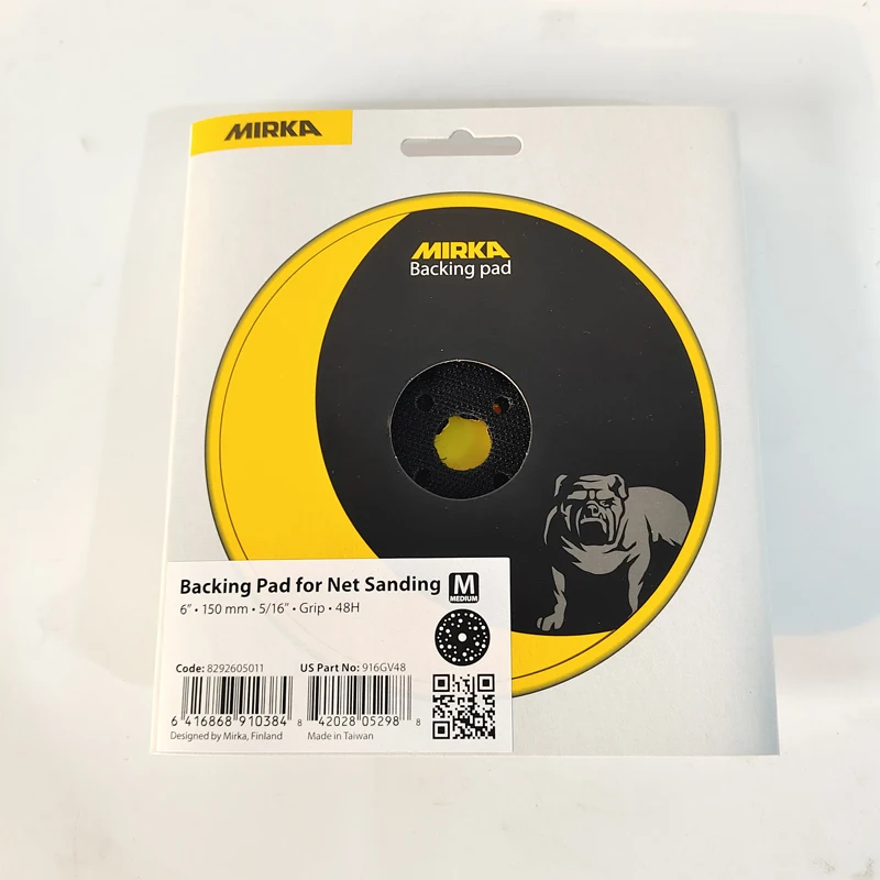 

Подложка MIRKA для чистки, оригинальный лоток для финской шлифовальной машины 6 дюймов 150 мм, пневматическая/электрическая шлифовальная бумага