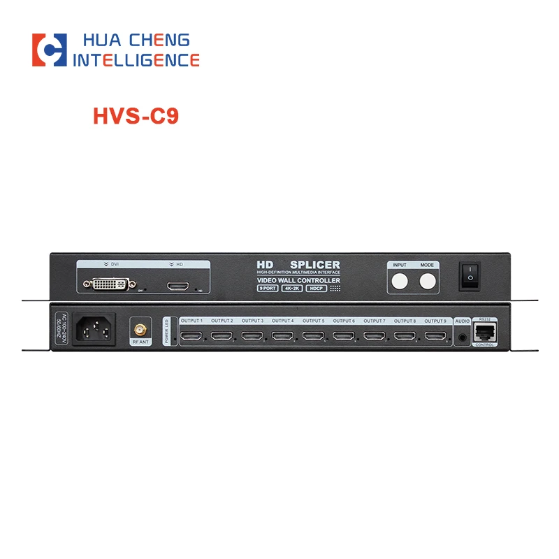 Устройство для сращивания HD 9 каналов 4K выходы входы HD/DVI радиочастотный пульт