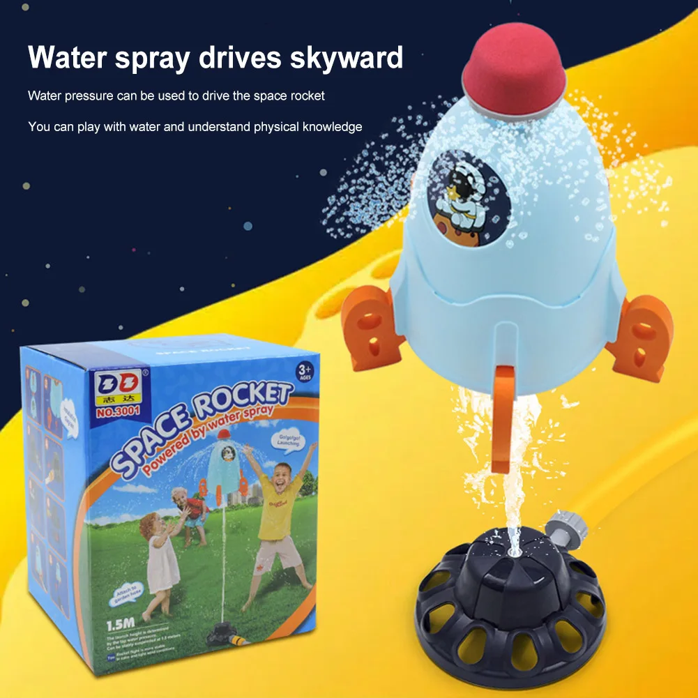 

Rocket Launcher Toys Outdoor Rocket Water Pressure Lift Sprinkler Toy Fun Interaction In Garden Lawn Water Spray Toys for Kids