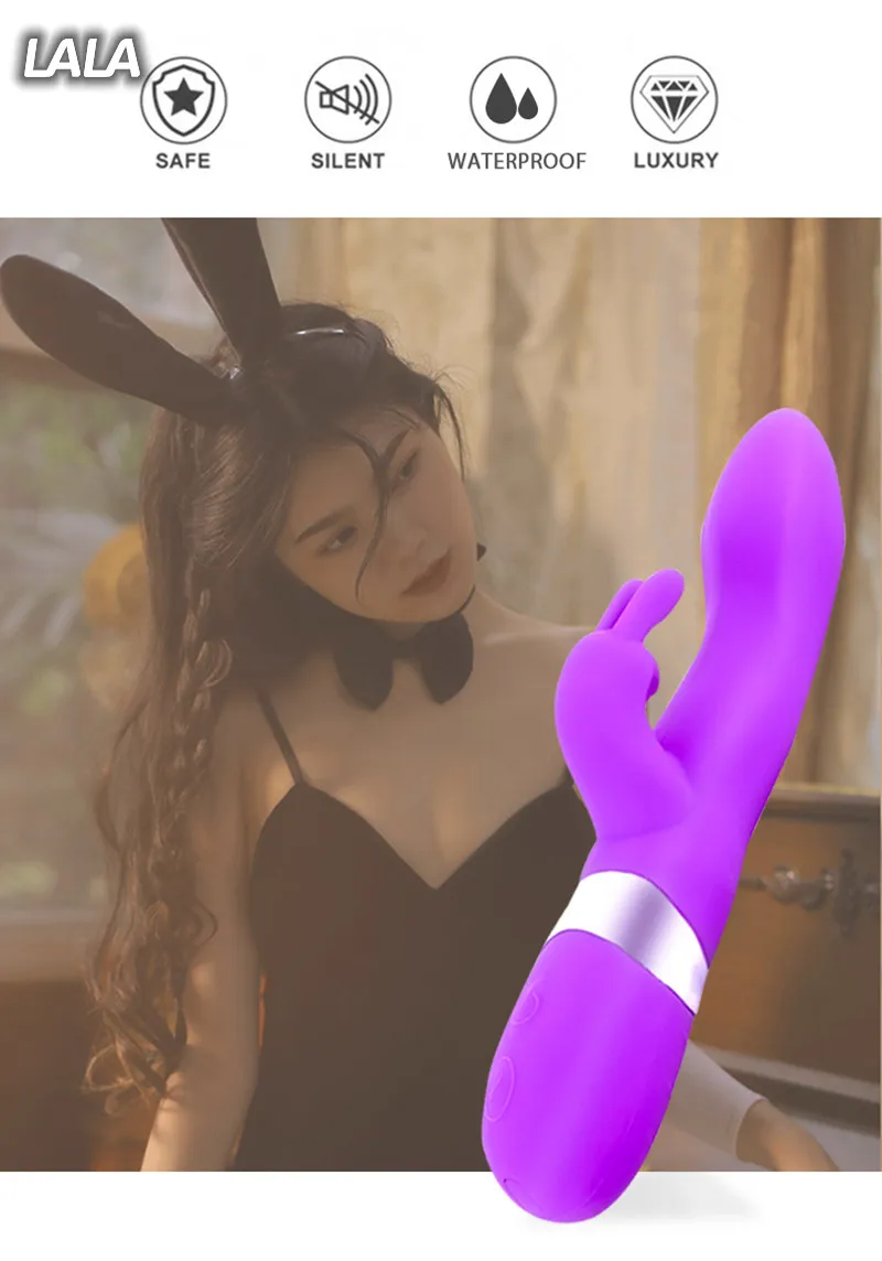 Вибратор с кроличьими зубьями двойной вибратор для точки G C-точки Стимуляция