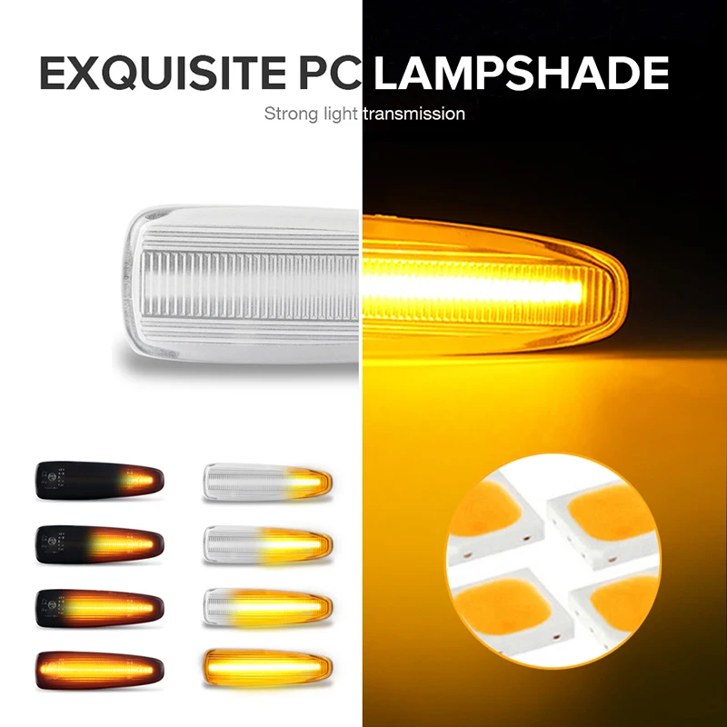 2 шт. для Mitsubishi Lancer Outlander Sport ASX Mirage светодиодные динамические боковые габаритные