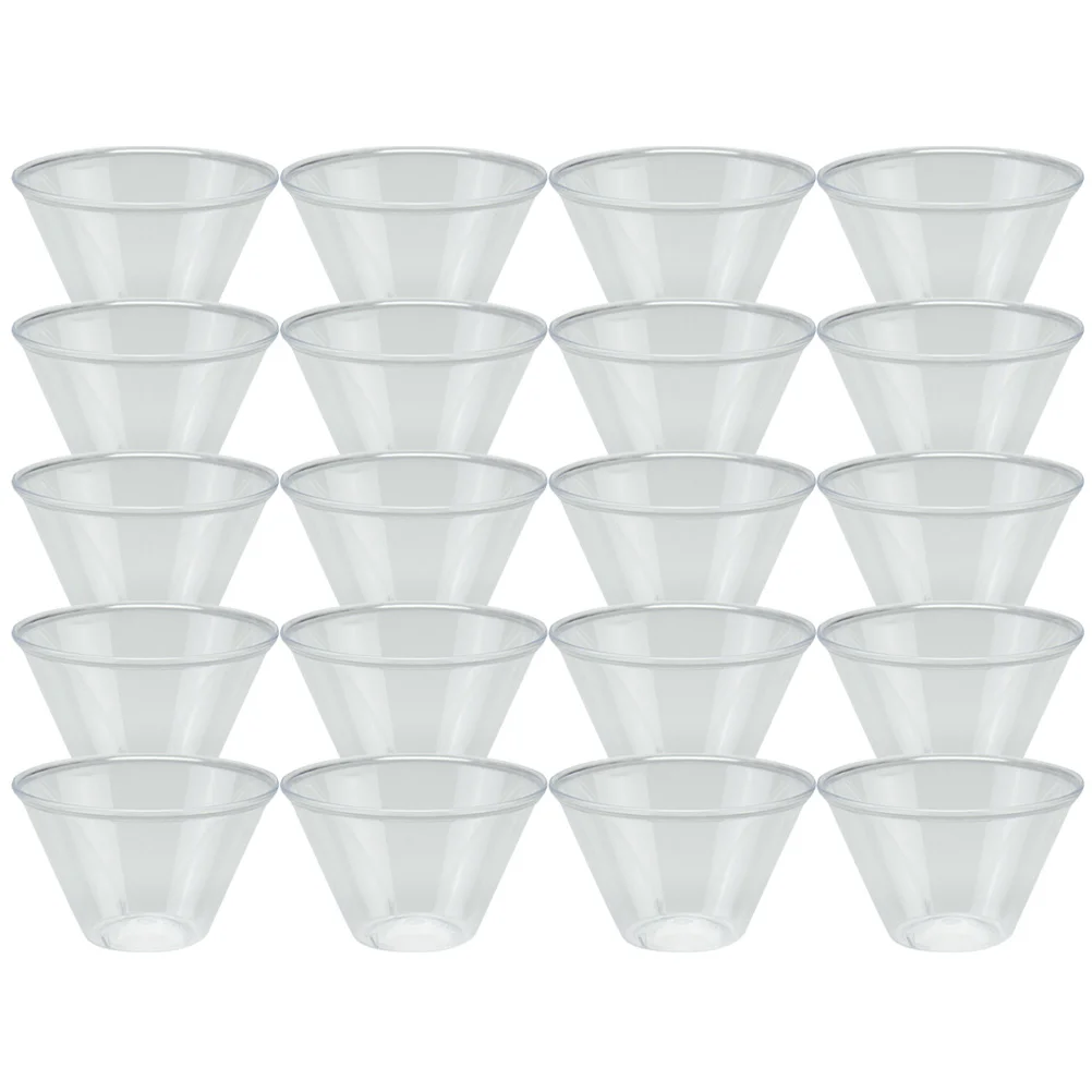 

100pcs Party Picnic Cold Cups Clear Party Cups Whiskey Tasting Cups for Taste Party House