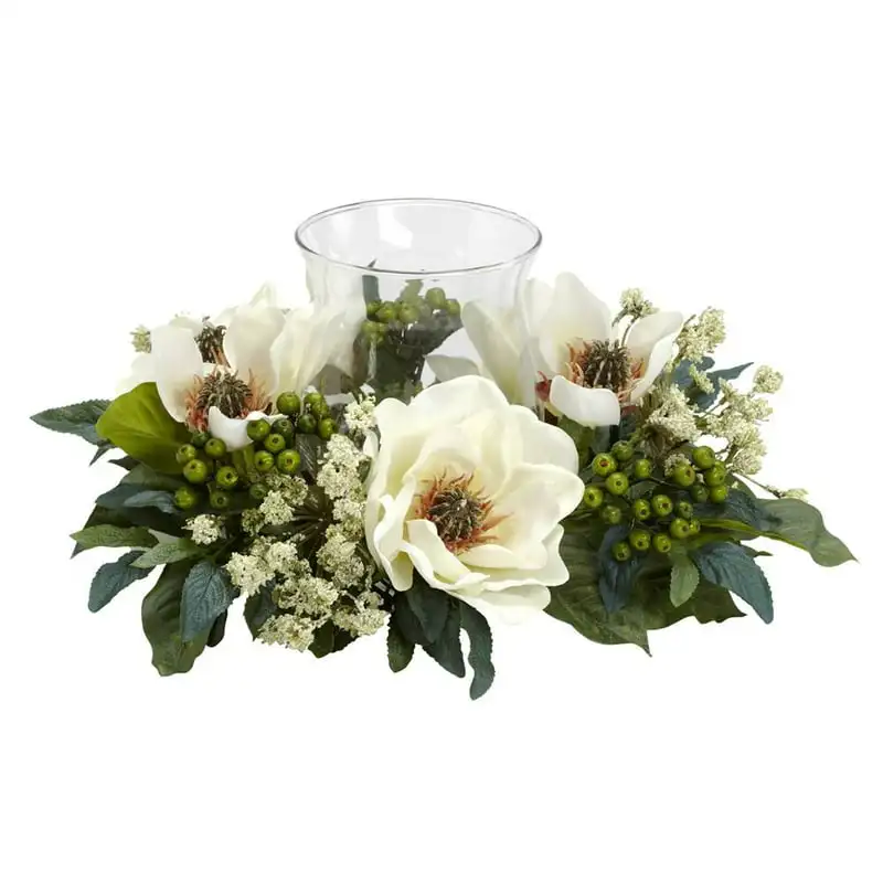 

White Magnolia Candelabrum Artificial Flower Arrangement