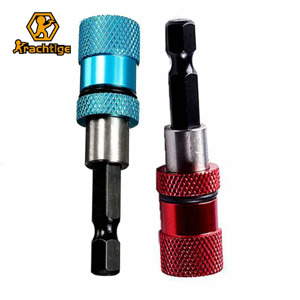Адаптер для винтов krachразмера 60 мм для электродрели, 1/4 дюйма, магнитный шестигранный хвостовик, держатель для винтов для гипсокартона, димплер, сверлильный винт, инструмент