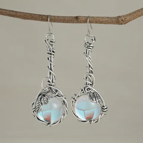 Серебряные серьги-капельки НовоПублик