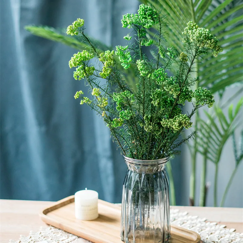 Натуральные сушеные рисовые цветы букет из проса самодельные свечи смолы