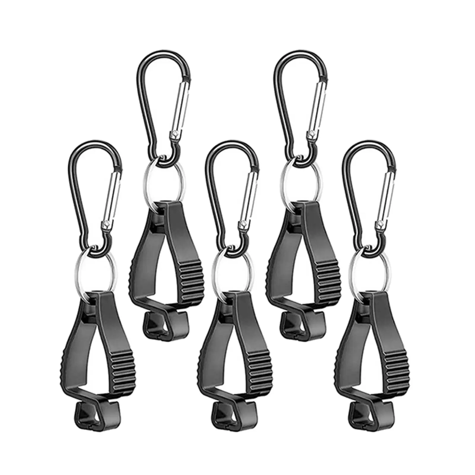 

5Pcs Grabber Holder, Carabiner Hook, Interlock Hanger Keeper Belt Holder, for Belt Loop, Guard Labor Worker, Glasses