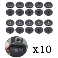 brand new 10 pairs of seat belt button buckle anchors universal stopper kit black car interior accessories 1 5x1 5x0 2cm