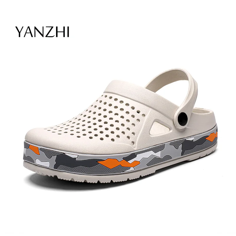 

Новинка; Трендовые брендовые Сабо; Мужские сандалии; Повседневная обувь; Легкие сандалии унисекс; Разноцветная обувь для лета; Пляжная обув...