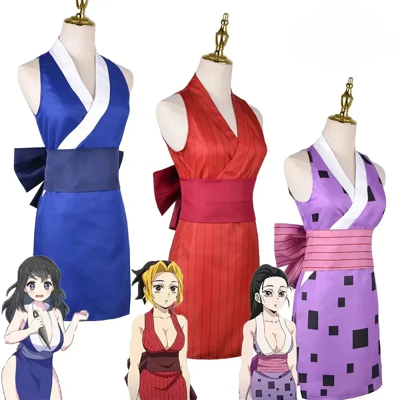 Новый аниме Demon Slayer 2025 года сезон 2 Suma Hinatsuru Makio карнавальный костюм Uzui Tengen Wives