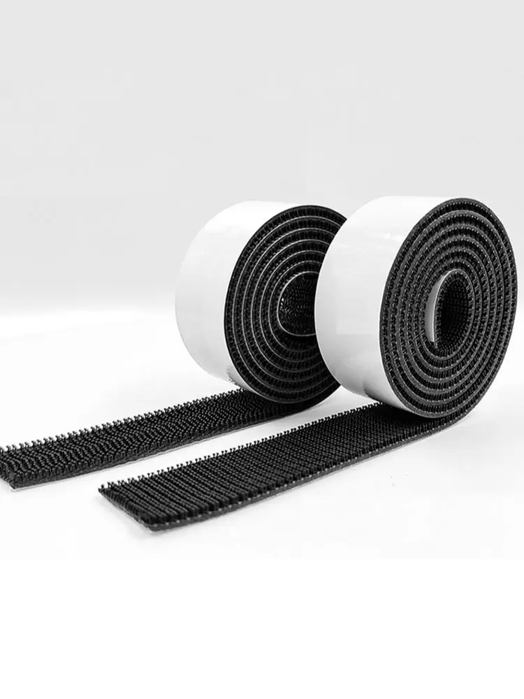 Многоразовая застежка с двойным замком SJ3541 черная грибная клейкая лента