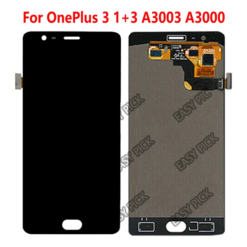 Для OnePlus One Plus 3T 1 + A3010 A3003 ЖК-дисплей кодирующий преобразователь сенсорного экрана