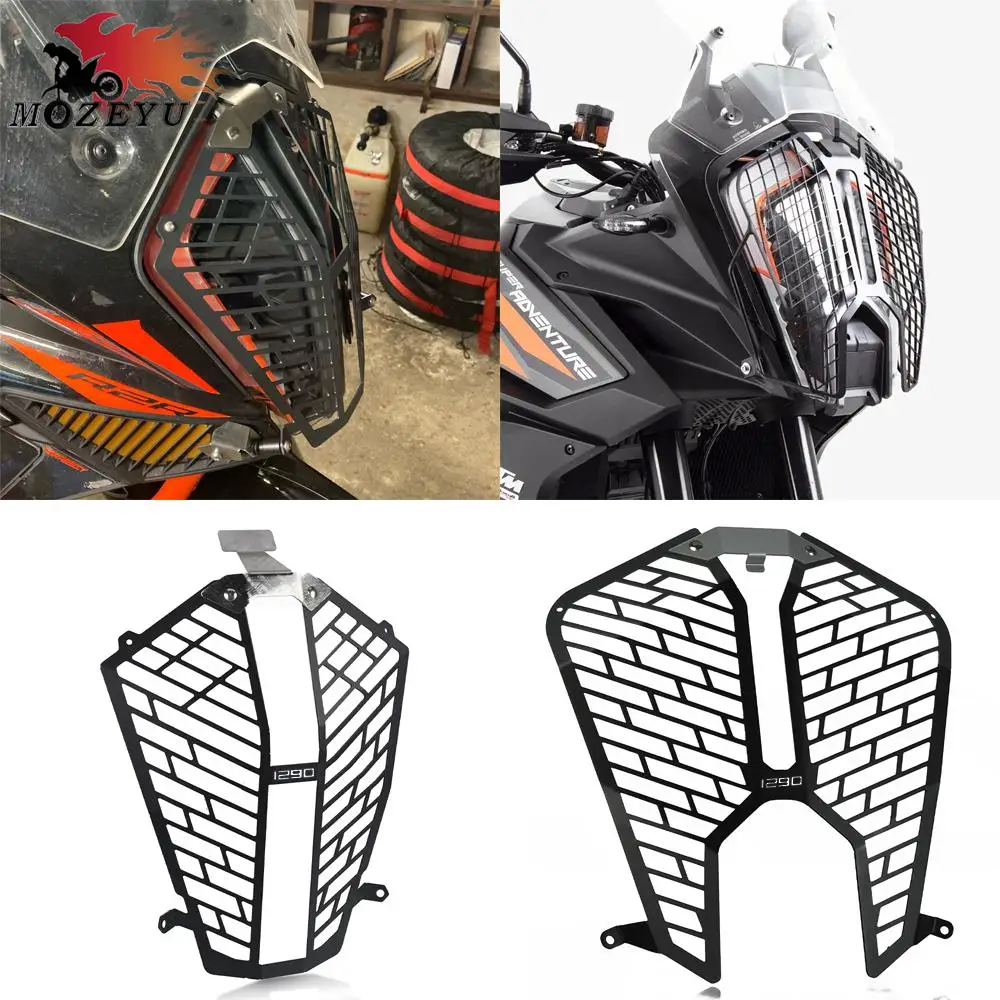 

Motorcycle Accessories For 1290 Super Adventure ADV S R 2017-2023 2022 Headlight Protector Grille Guard Cover Protection Grill
