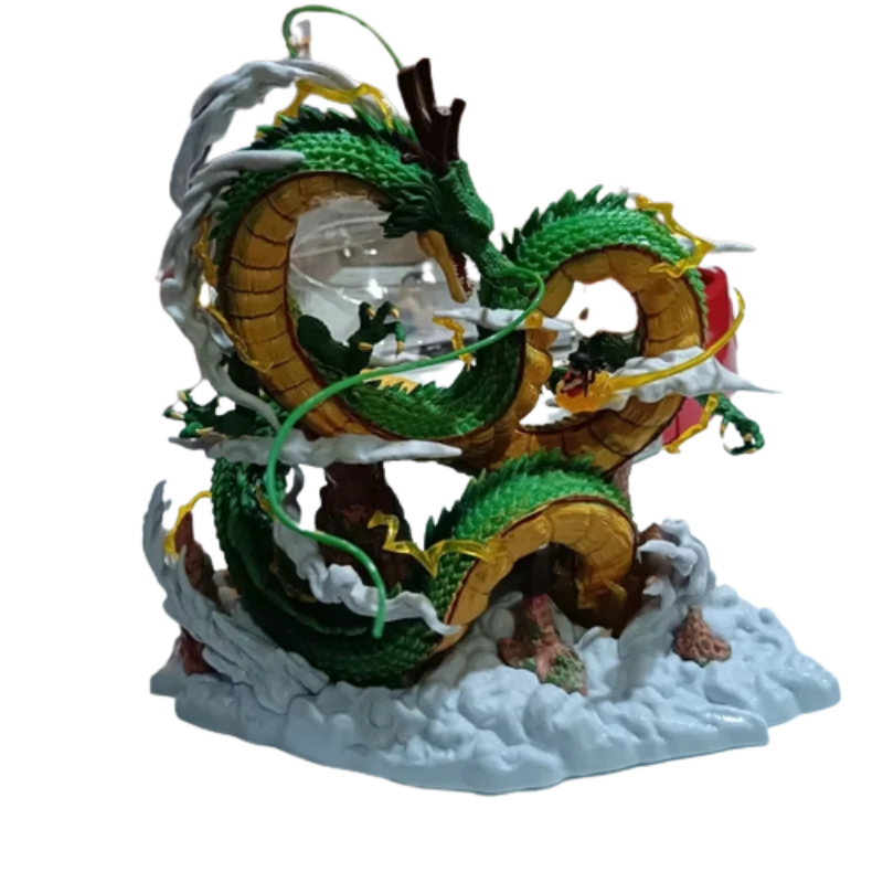 

Hot Anime Dragon Ball Z Figure Shenron And Little Goku Action Figurine Reduced Statue Collectible Model Decor Ornament Toy Gift