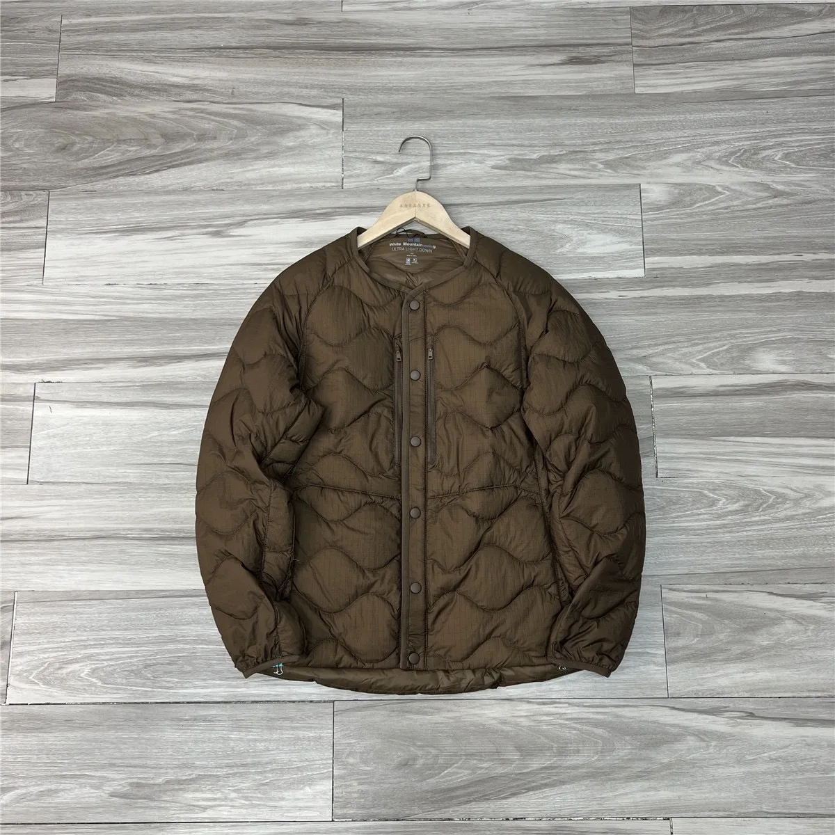 Стеганое пуховое пальто с тыквой мужское однотонное повседневное без воротника