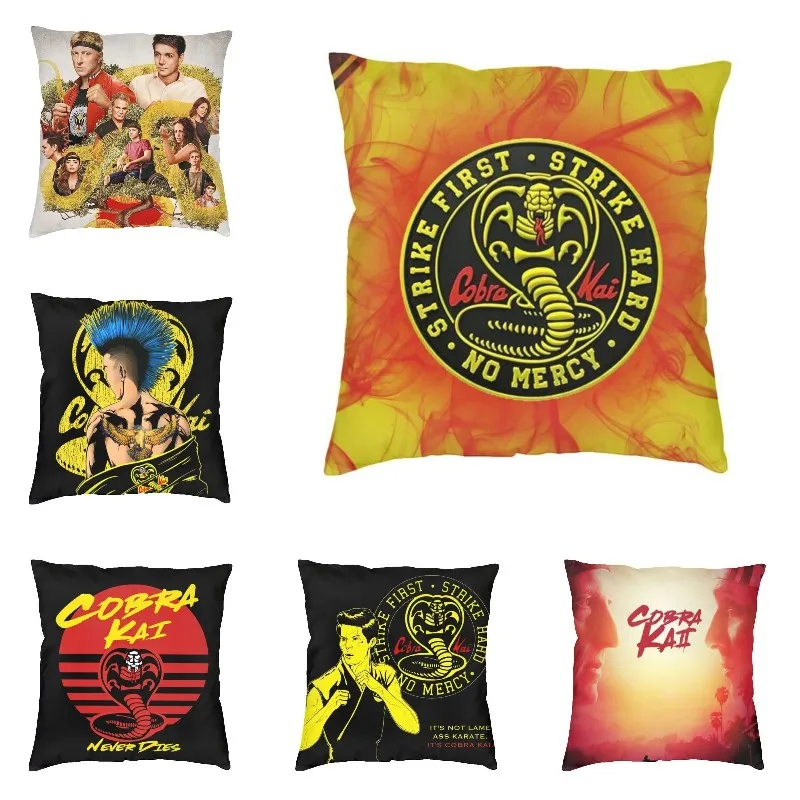 

Luxury Cobra Kai Good Perfect Image Cushion Cover for Sofa Soft Karate Japanese Kung Fu Throw Pillow Case Living Room Decoration