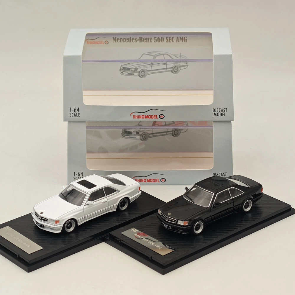 Фото Литой под давлением RM, масштаб 1:64, Mercedes-Benz 560SEC AMG W126, модель автомобиля из сплава, Коллекционная игрушка, подарок, сувенир, украшение для дисплея №3