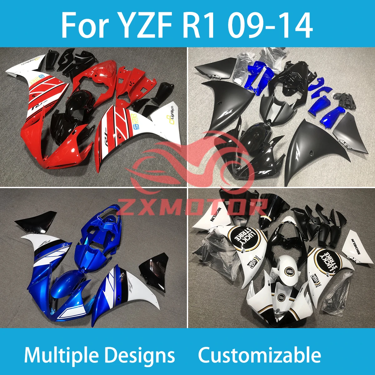 Восстанавливающий комплект неисправностей для Yamaha YZF R 1 09 10 11 12 13 14 пластиковые