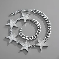 2022 hollow out star metal pendant necklace for women girl harajuku hip hop punk geometric choker necklace trendy jewelry