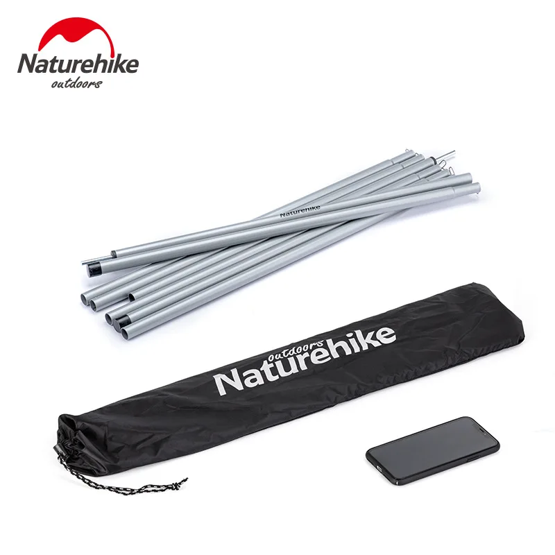 

Naturehike Canopy pole 4-section iron tube canopy bracket outdoor camping tent hallway support pole Thickening Pole 2m 2.2m 2.4m