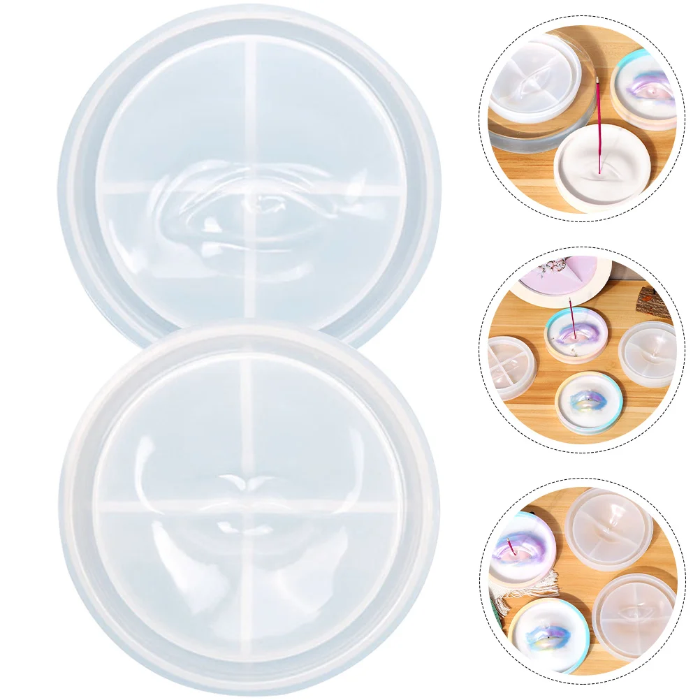 

Resin Casting Holder Jewelry Epoxy Silicone Burner Stick Mold Storage Diy Tray Kit Making Molds Circular Catcherround Fruit Case