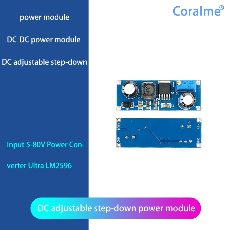 

DC-DC Power Converter XL7015 DC Adjustable Step-Down Power Module input 5-80V Super LM2596