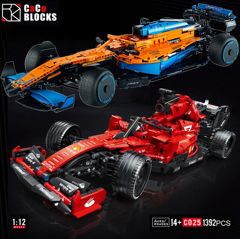

2023 new high-tech Speed Race McLaren Formula F1 Car MOC Building Blocks 42141 Assemble Bricks Vehicle Toys Gifts For Adult Boys