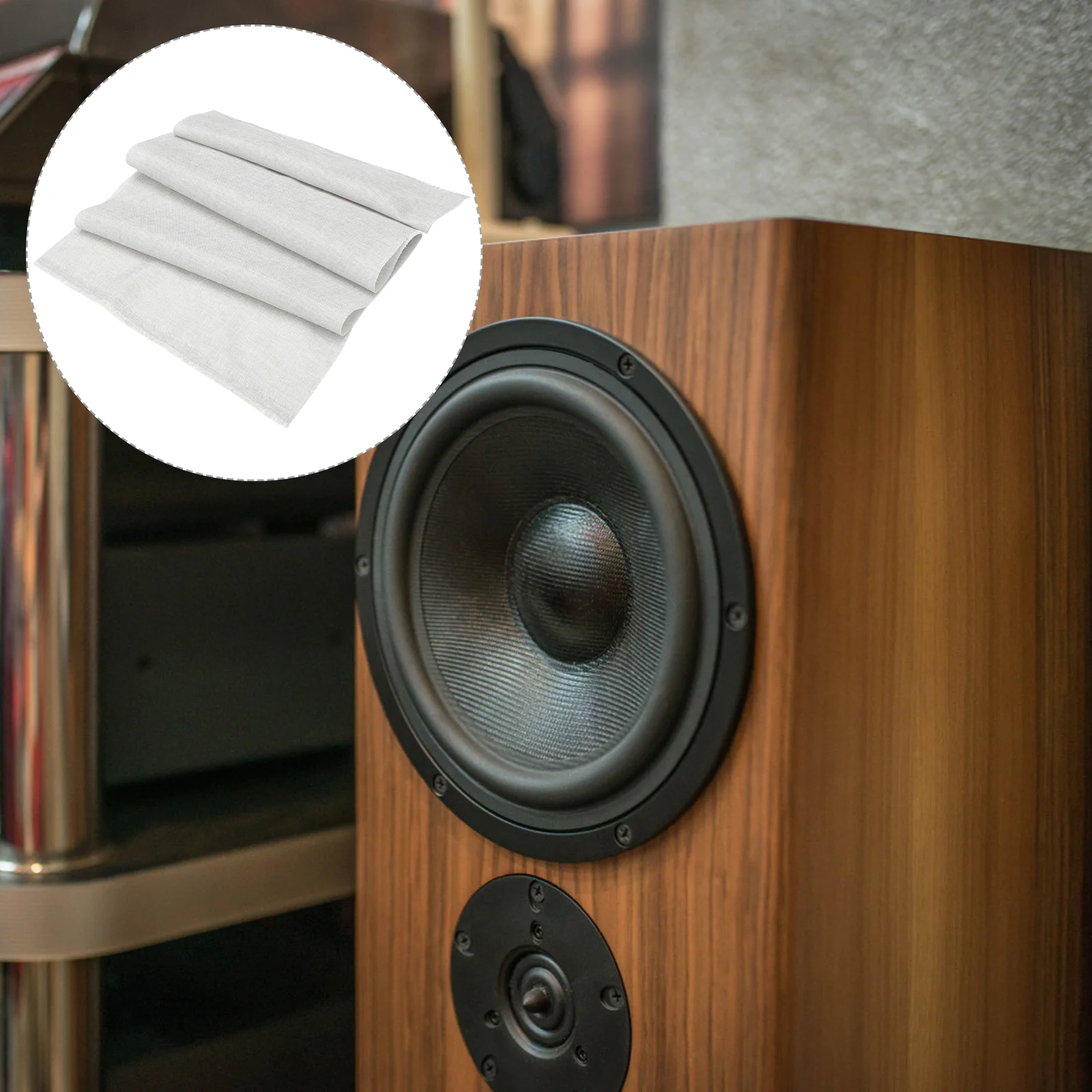 

Звукопоглощающий динамик решетка винтажный коврик тканевые сетчатые льняные сценические динамики