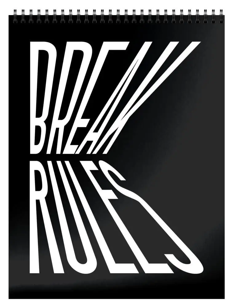 Блокнот А5 80л клетка в ассортименте ИЛЛЮЗИЯ СЛОВ