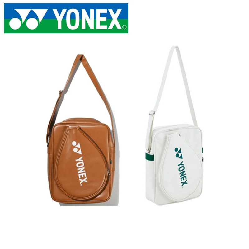 

YONEX Badminton Bag 2 Rackets PU Leather Waterproof Sports Bag Competition Training Fashion One Shoulder Sports Racket Bag