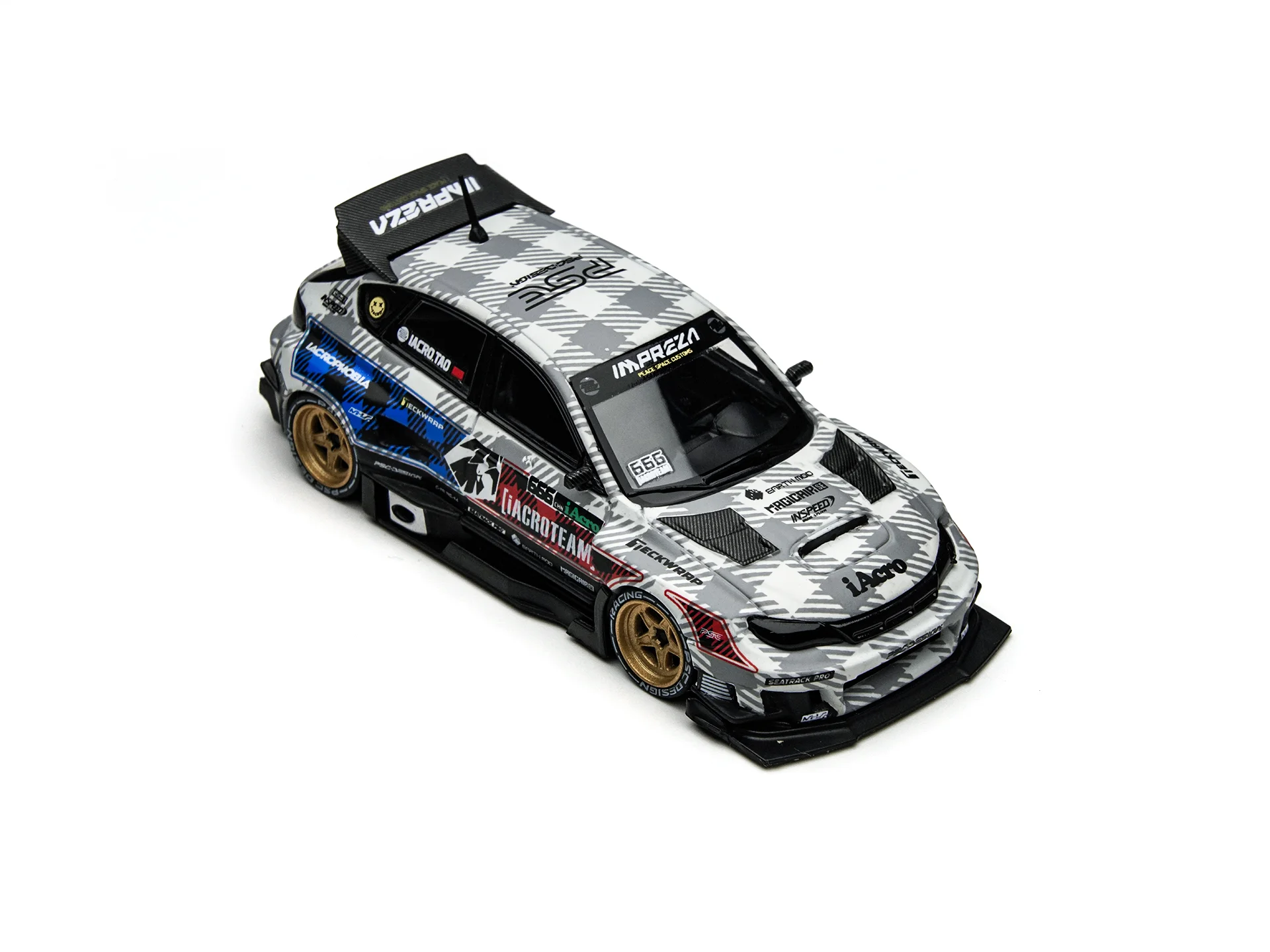 Фото TIMEMICRO 1:64 Impreza WRX STI Raider IAcro, специальная подарочная серия, литая модель автомобиля из сплава, имитационная модель транспортного средства №2
