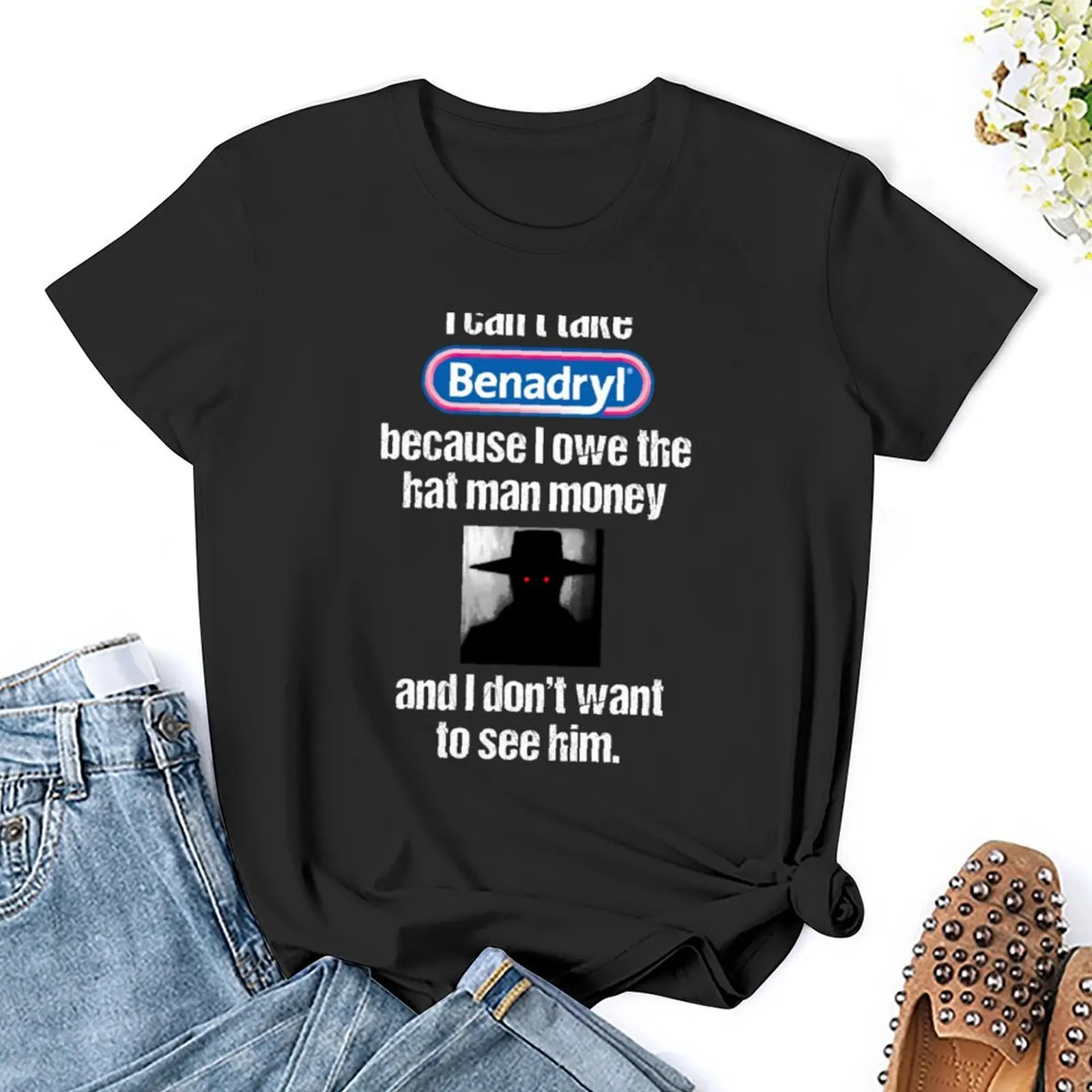 Я не могу взять Бенадрил потому что я должен шляпу мужские деньги футболки милые