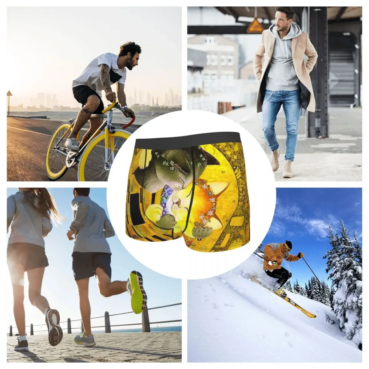 Женское нижнее белье с изображением Милого Животного кошки и животного мужские