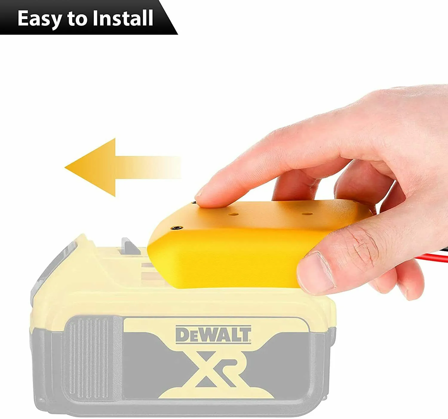 

Адаптер аккумулятора для Dewalt DCB200, макс. 18 в/20 в, адаптер аккумулятора для док-станции, разъем питания 12AWG, «сделай сам», 2 провода/кабель на выходе