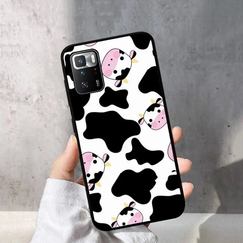 Белый черный чехол для телефона с принтом коровы Redmi Note 8 7 9 4 6 pro max T X 5A 3 10 lite