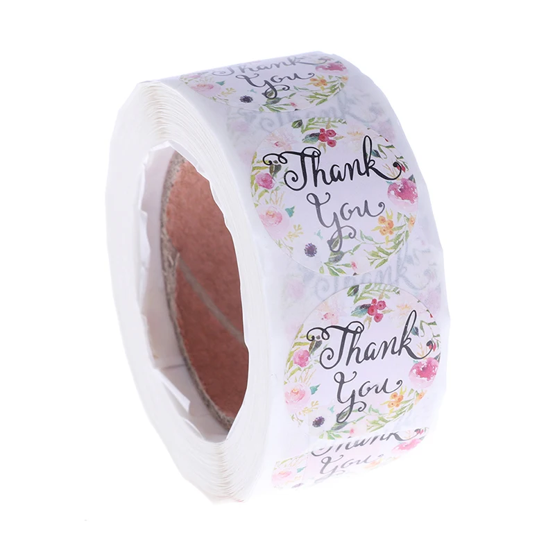 

500pcs Handmade Thank You Stickers Seal Labels Scrapbook Handmade Cake Decoration Wedding Party Christmas Gift Bag Decorations